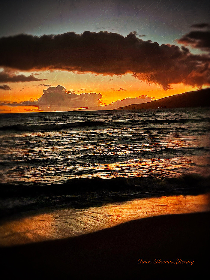 Out the window, the sun was brooding itself into oblivion with no one to watch. We paid the bill and finished the wine and crossed the street to pay our respects.